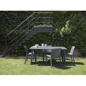 4 GARBAR FRESH Silla Interior, Exterior Blanco - 4 unidades