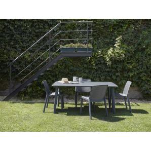 4 GARBAR FRESH Silla Interior, Exterior Negro - 4 unidades