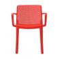 4 GARBAR FRESH Silla Con Brazos Interior, Exterior Rojo - 4 unidades