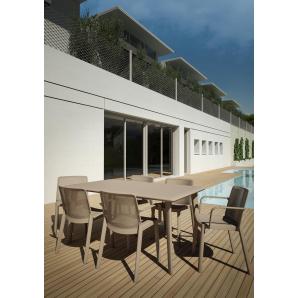 4 GARBAR FRESH Silla Con Brazos Interior, Exterior Rojo - 4 unidades
