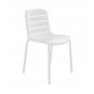 2 RESOL GINA Silla Interior, Exterior  Blanco - 2 unidades