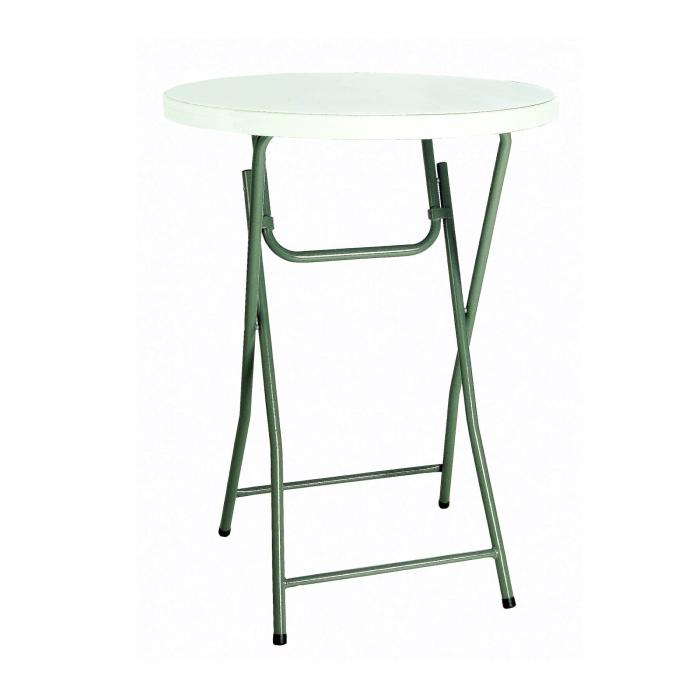 GARBAR HAMLET Mesa Redonda Plegable Interior, Exterior Ø80 Gris