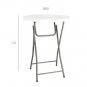 GARBAR HAMLET Mesa Redonda Plegable Interior, Exterior Ø80 Gris