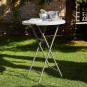 GARBAR HAMLET Mesa Redonda Plegable Interior, Exterior Ø80 Gris