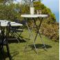 GARBAR HAMLET Mesa Redonda Plegable Interior, Exterior Ø80 Gris