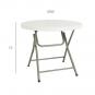GARBAR HAMLET Mesa Redonda Plegable Interior, Exterior Ø80 Gris
