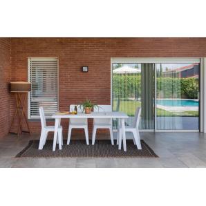 30 GARBAR IRIS Silla Exterior Blanco - 30 unidades