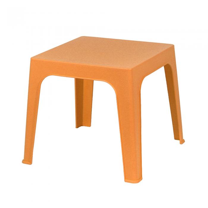 4 GARBAR JULIETA Mesa Infantil Interior, Exterior 50x50 Naranja - 4 unidades
