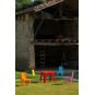 4 GARBAR JULIETA Mesa Infantil Interior, Exterior 50x50 Naranja - 4 unidades