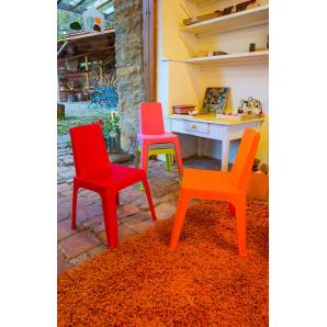 4 GARBAR JULIETA Mesa Infantil Interior, Exterior 50x50 Naranja - 4 unidades