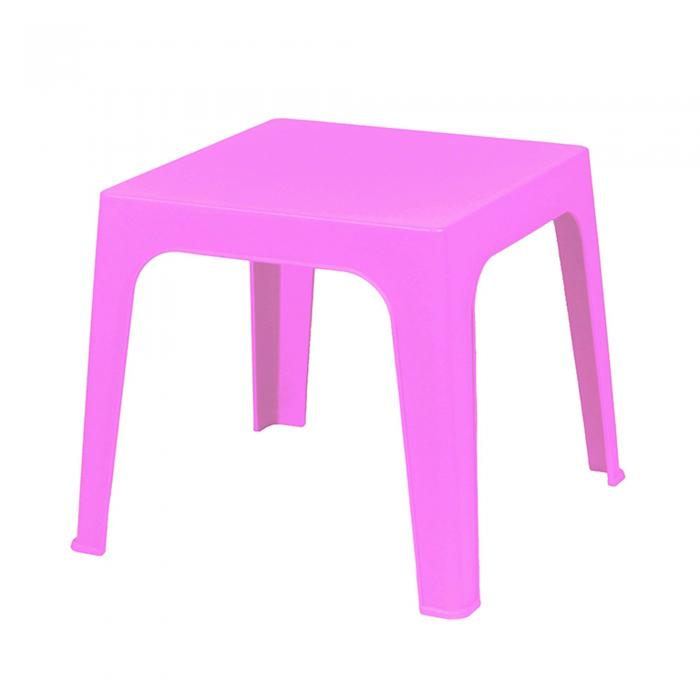 4 GARBAR JULIETA Mesa Infantil Interior, Exterior 50x50 Rosa - 4 unidades