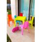4 GARBAR JULIETA Mesa Infantil Interior, Exterior 50x50 Rosa - 4 unidades