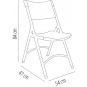 4 GARBAR KLAUS Silla Plegable Interior, Exterior Gris claro - 4 unidades