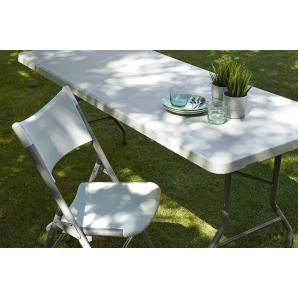 4 GARBAR KLAUS Silla Plegable Interior, Exterior Gris claro - 4 unidades