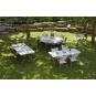 4 GARBAR KLAUS Silla Plegable Interior, Exterior Gris claro - 4 unidades