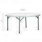 GARBAR KRAUSS Mesa Redonda Plegable Interior, Exterior Ø160 Gris