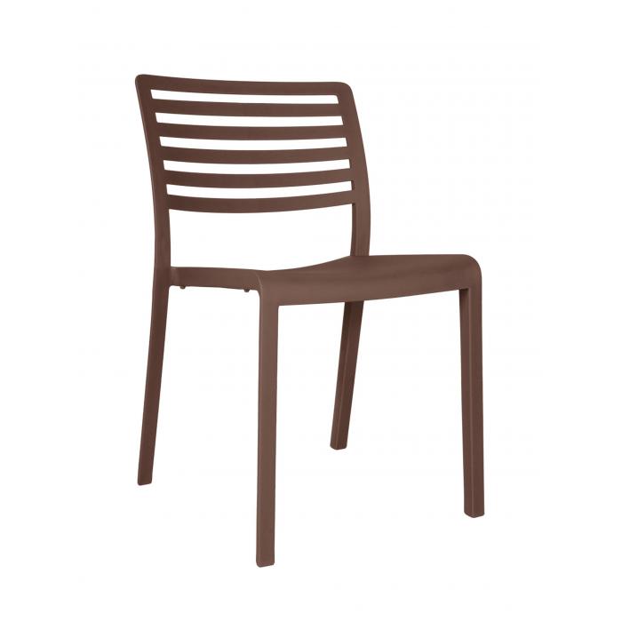 2 RESOL LAMA Silla Interior, Exterior  Chocolate - 2 unidades