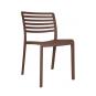 2 RESOL LAMA Silla Interior, Exterior  Chocolate - 2 unidades