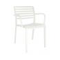 2 RESOL LAMA Silla Con Brazos Interior, Exterior  Blanco - 2 unidades