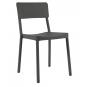 2 RESOL LISBOA Silla Interior, Exterior  Gris oscuro - 2 unidades