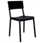 2 RESOL LISBOA Silla Interior, Exterior  Negro - 2 unidades