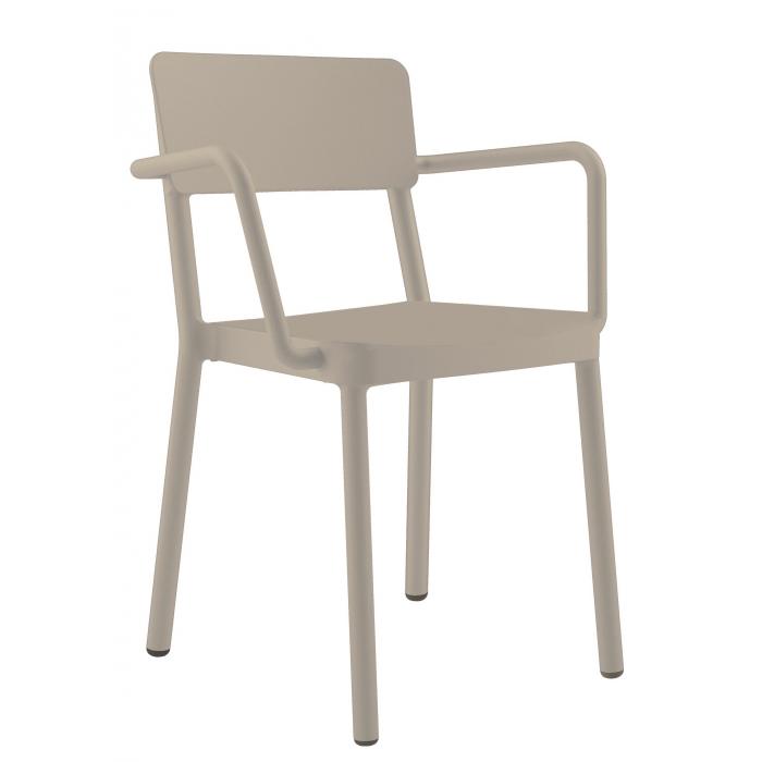2 RESOL LISBOA Silla Con Brazos Interior, Exterior  Arena - 2 unidades