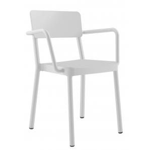 2 RESOL LISBOA Silla Con Brazos Interior, Exterior  Blanco - 2 unidades