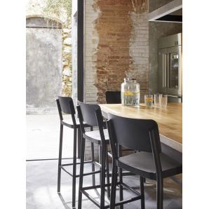2 RESOL LISBOA Taburete Alto Interior, Exterior  Chocolate - 2 unidades