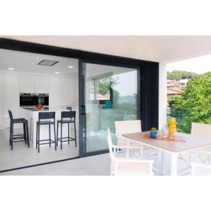 2 RESOL LISBOA Taburete Medio Interior, Exterior  Negro - 2 unidades