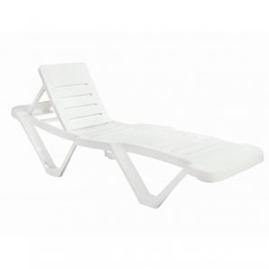 2 GARBAR MASTER Tumbona Exterior Blanco - 2 unidades