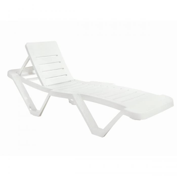 2 GARBAR MASTER Tumbona Exterior Blanco - 2 unidades