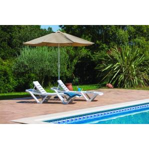 2 GARBAR MASTER Tumbona Exterior Verde oscuro - 2 unidades