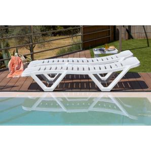 2 GARBAR MASTER Tumbona Exterior Verde oscuro - 2 unidades