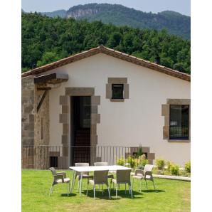 2 GARBAR MOON Silla Interior, Exterior Chocolate - 2 unidades