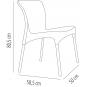 2 GARBAR MOON Silla Interior, Exterior Arena - 2 unidades