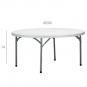 GARBAR MOZART Mesa Redonda Plegable Interior, Exterior Ø200 Gris