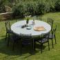 GARBAR MOZART Mesa Redonda Plegable Interior, Exterior Ø200 Gris