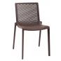 2 RESOL NETKAT Silla Interior, Exterior  Chocolate - 2 unidades