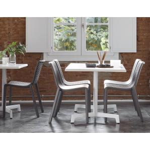 2 RESOL NETKAT Silla Interior, Exterior  Chocolate - 2 unidades