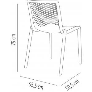 2 RESOL NETKAT Silla Interior, Exterior  Verde oliva - 2 unidades