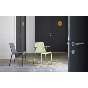 2 RESOL NETKAT Silla Con Brazos Interior, Exterior  Blanco - 2 unidades