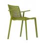 2 RESOL NETKAT Silla Con Brazos Interior, Exterior  Verde oliva - 2 unidades