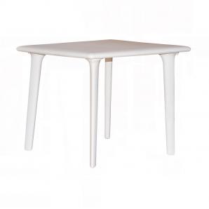 RESOL NEW DESSA Mesa Cuadrada Interior, Exterior 90x90 Blanco