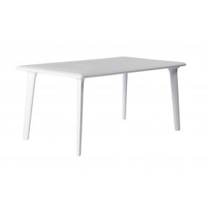 RESOL NEW DESSA Mesa Rectangular Interior, Exterior 160x90 Blanco