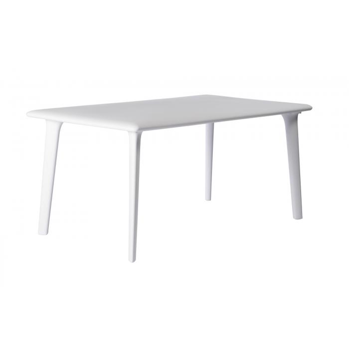 RESOL NEW DESSA Mesa Rectangular Interior, Exterior 160x90 Blanco