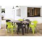 RESOL NEW DESSA Mesa Rectangular Interior, Exterior 160x90 Blanco