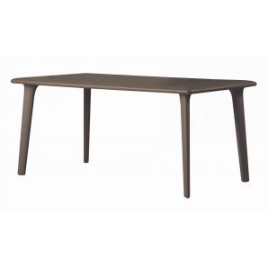 RESOL NEW DESSA Mesa Rectangular Interior, Exterior 160x90 Chocolate