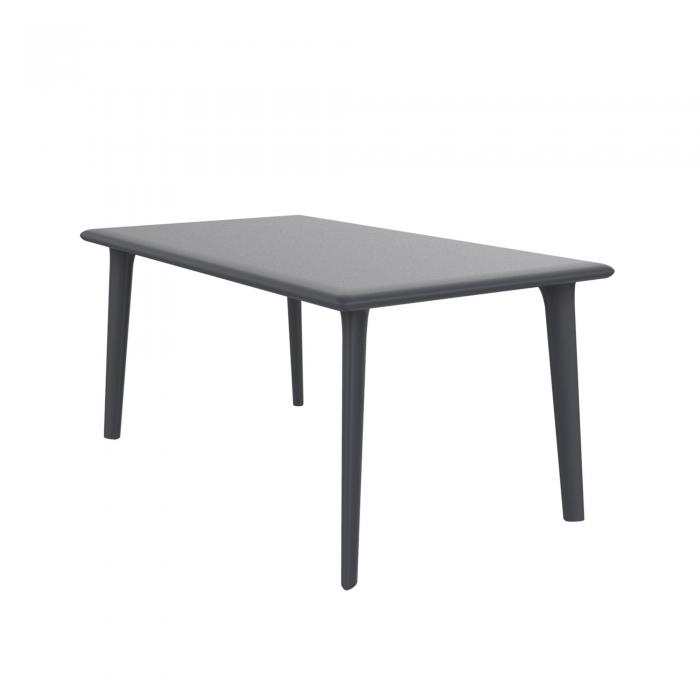RESOL NEW DESSA Mesa Rectangular Interior, Exterior 160x90 Gris oscuro