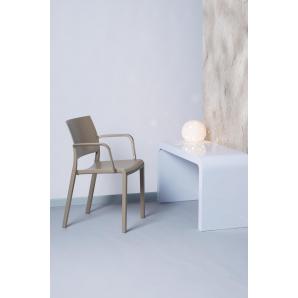 2 RESOL NEW FIONA Silla Con Brazos Interior, Exterior  Negro - 2 unidades