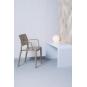 2 RESOL NEW FIONA Silla Con Brazos Interior, Exterior  Negro - 2 unidades